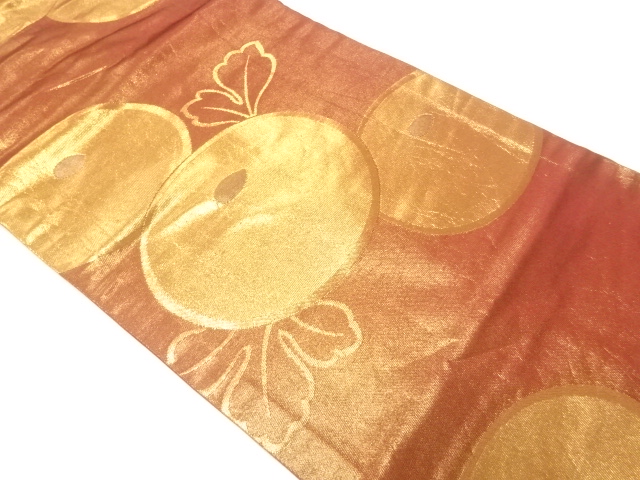 万寿菊模様織出し名古屋帯